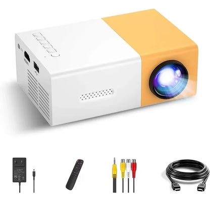 Portable 1080P Full HD Mini Projector - Perfect for Outdoor Movie Nights and Home Theater Experience!